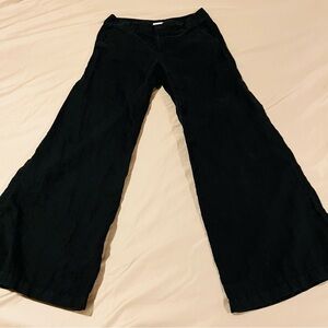 London Jean Black Linen Pants